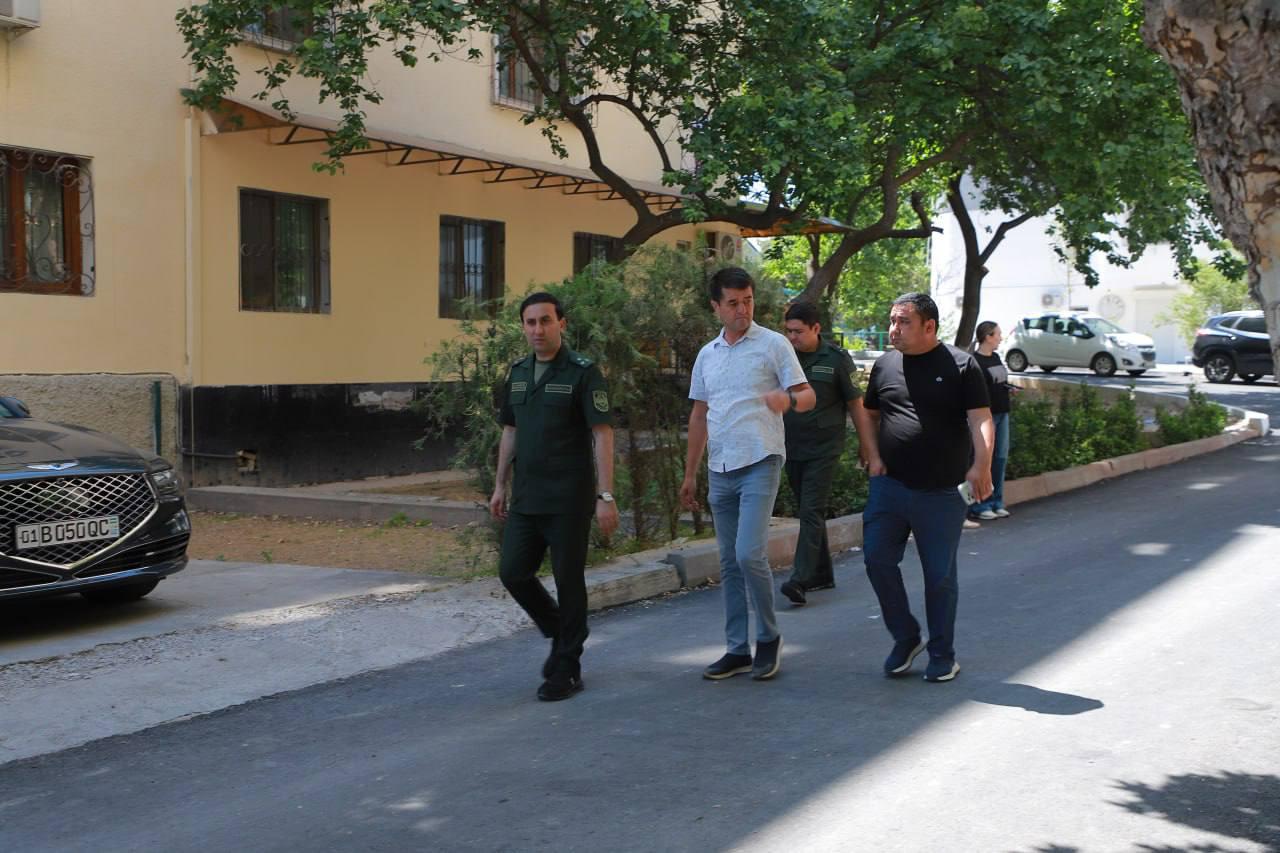 YUNUSOBOD TUMANIDAGI “HUSNIOBOD” MAHALLASIDA ISHLAR KO‘ZDAN KECHIRILDI