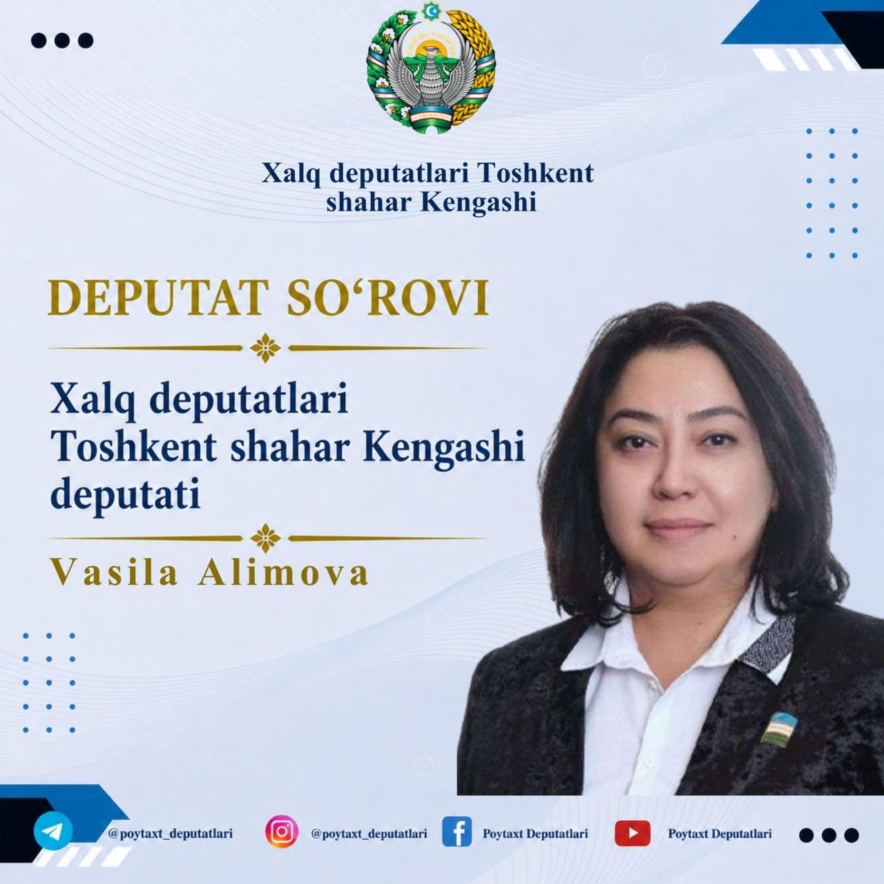 Yakkasaroy tumanida piyodalar xavfsizligini ta’minlash masalasi deputatlik so‘rovi orqali ko‘tarildi